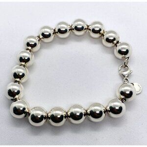 Tiffany & Co Sterling Silver 925 Hardwear Bead Bracelet 7.5"